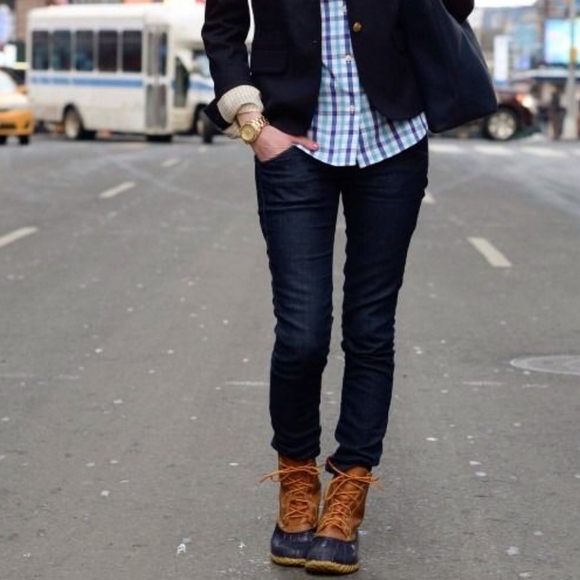 OUTWOODS Duck Boots by Rain Faux Leather Waterproof Rubber Ankle lBoots … - Picture 12 of 12